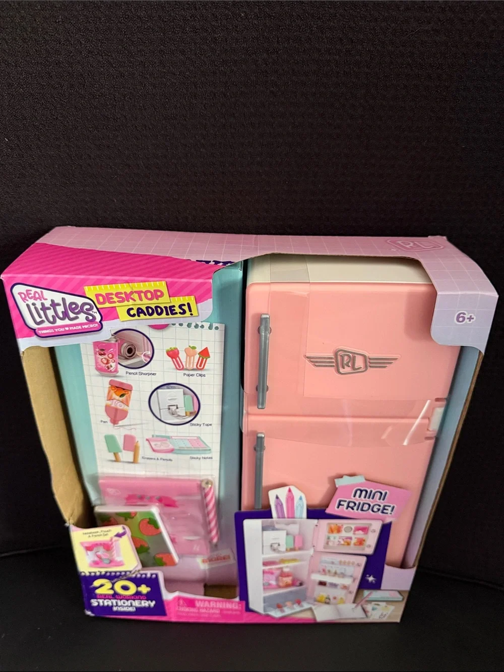 Real Littles Mini Fridge Desktop Caddy 20+ Surprise Stationary Back to School